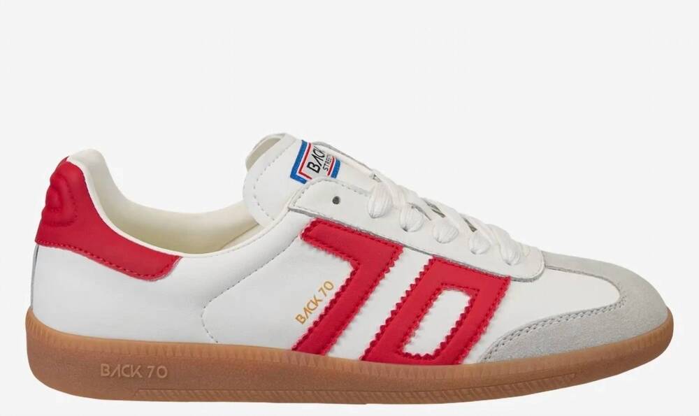 NEW BACK 70 women's cloud leather sneakers in red